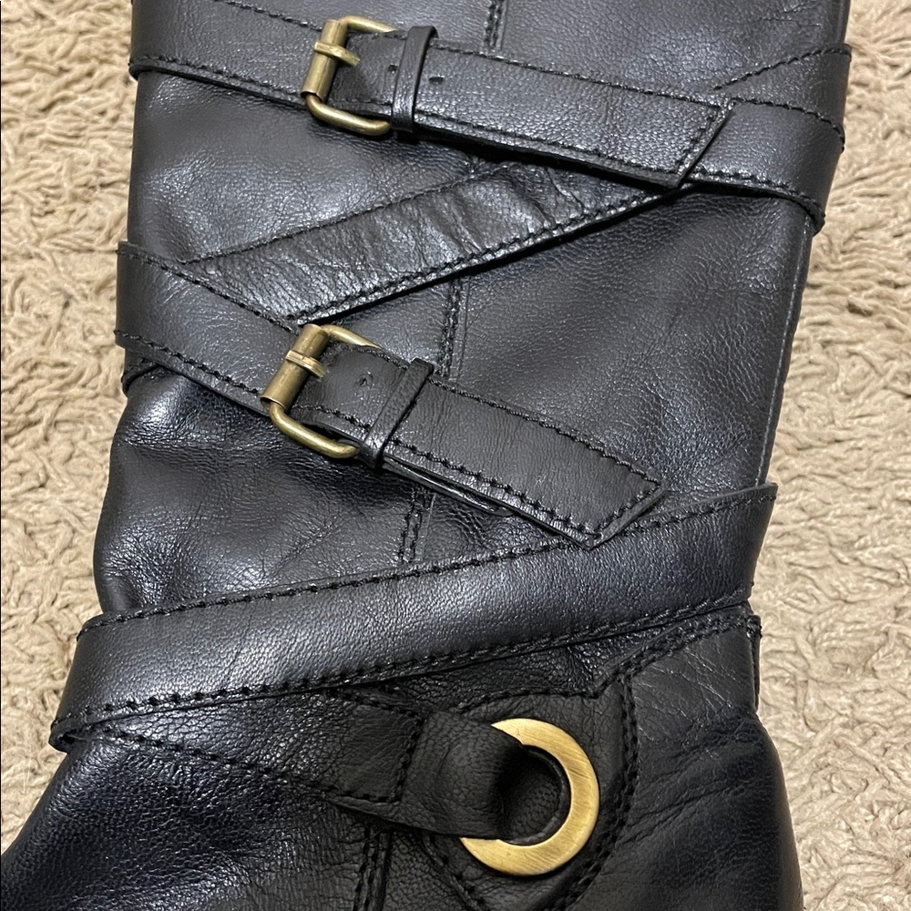 Roberto Vianni | Black | Leather | Buckle |Boots | Size 37 | Made in India - Picture 14 of 16